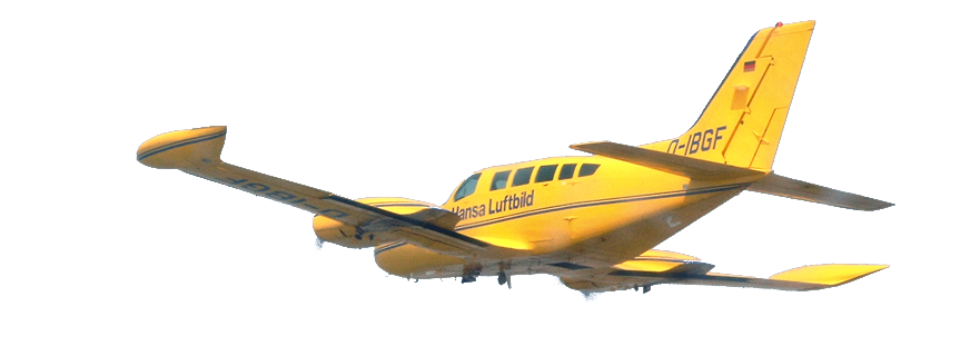 Hansa Luftbild Flugzeug (gelbe Cessna)